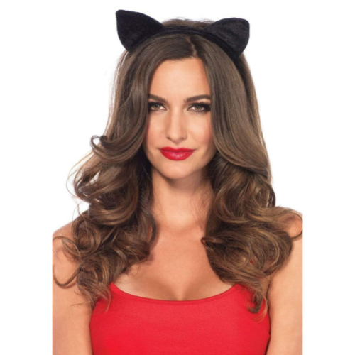 Plush Velvet Black Cat Ear