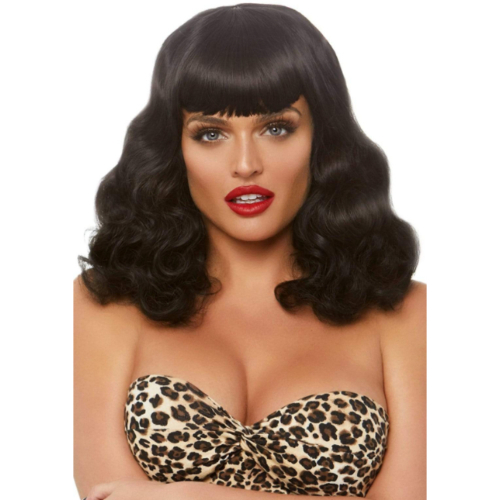 16 inch Retro Curly Bob Wig
