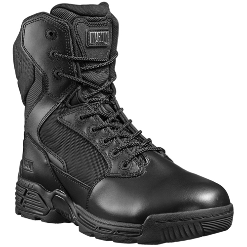 Magnum Mens Black Stealth Force 8.0 Side Zip WPI Boot