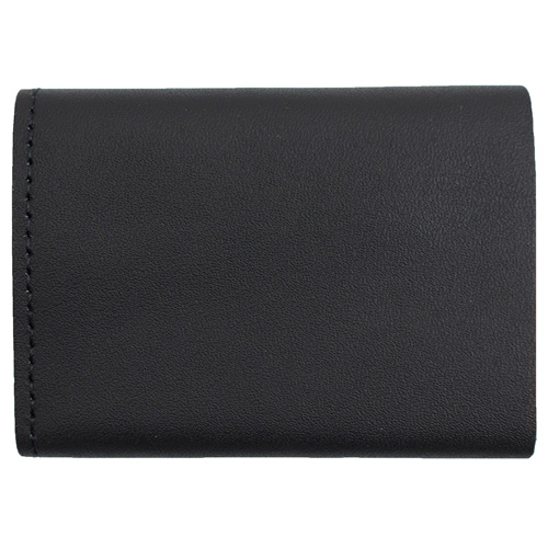 Tri-Fold Leather Chain Wallet