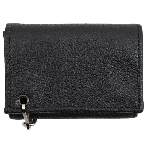Tri-Fold Soft Leather Chain Wallet