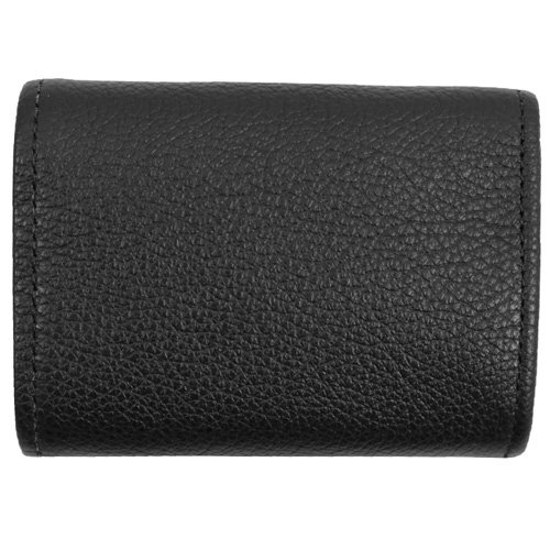 Tri-Fold Soft Leather Chain Wallet