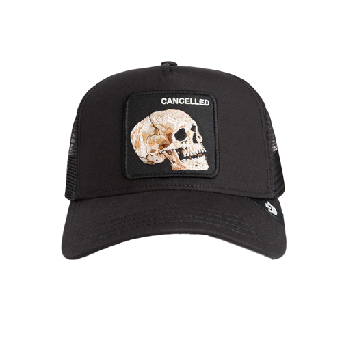 Goorin Bros Cancelled Skull Trucker Hat