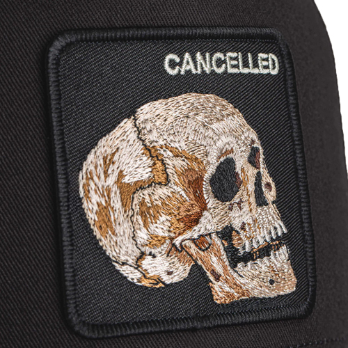 Goorin Bros Cancelled Skull Trucker Hat