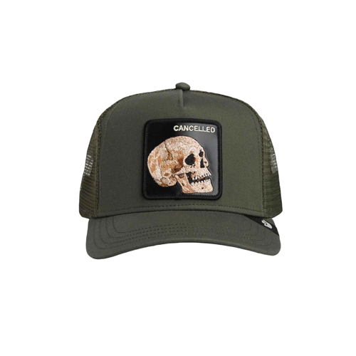 Goorin Bros Cancelled Skull Trucker Hat