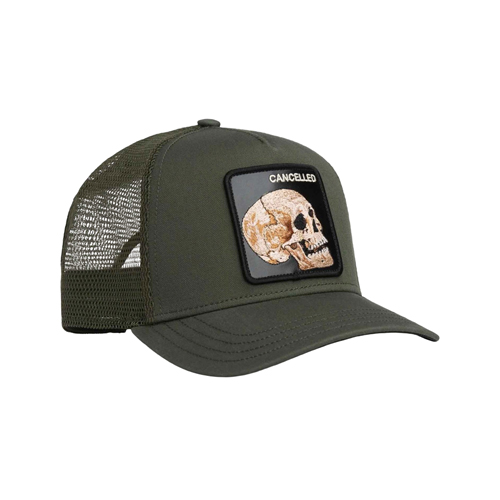 Goorin Bros Cancelled Skull Trucker Hat