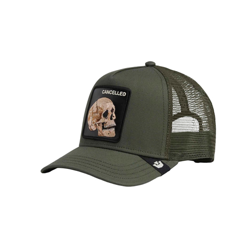 Goorin Bros Cancelled Skull Trucker Hat