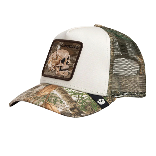 Goorin Bros Cancelled Skull Trucker Hat