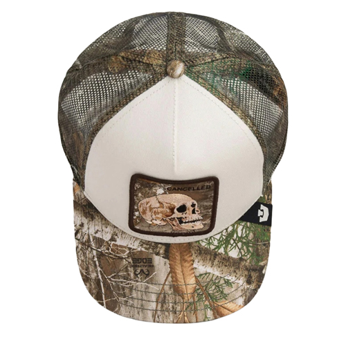 Goorin Bros Cancelled Skull Trucker Hat