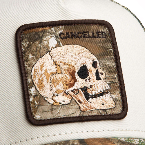 Goorin Bros Cancelled Skull Trucker Hat
