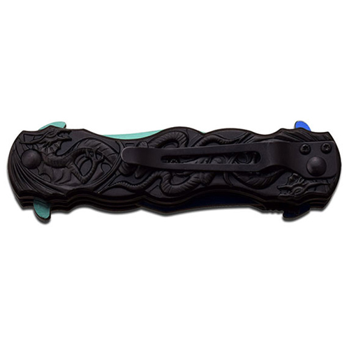 Dark Side Dual Blades Aluminum Handle Folding Knife