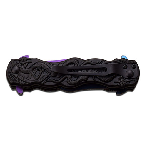 Dark Side Dual Blades Aluminum Handle Folding Knife