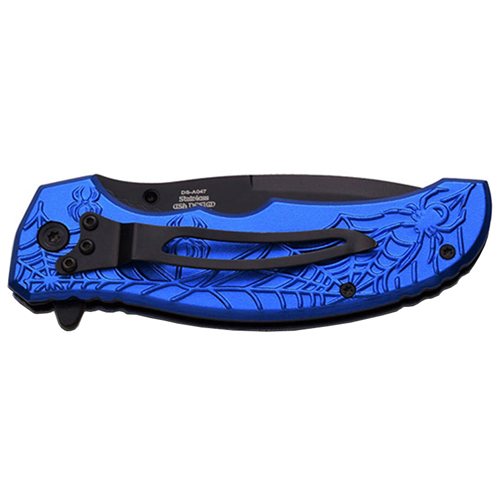 Dark Side Blades A047 4.5 Inch Spider Web Folding Knife