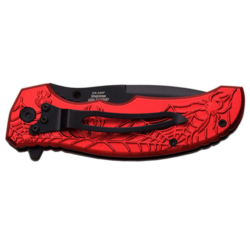 Dark Side Blades A047 4.5 Inch Spider Web Folding Knife