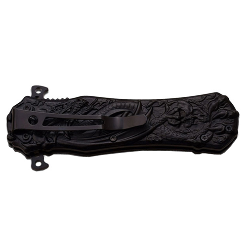 Dark Side Aluminum Handle 3mm Thick Folding Blade Knife