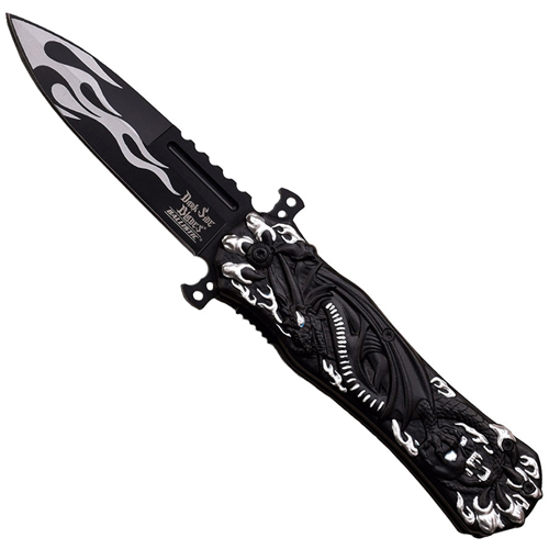 Dark Side Aluminum Handle 3mm Thick Folding Blade Knife