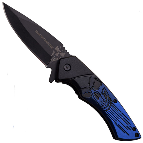 Dark Side Blades Grediant Dual Tone Handle Folding Knife
