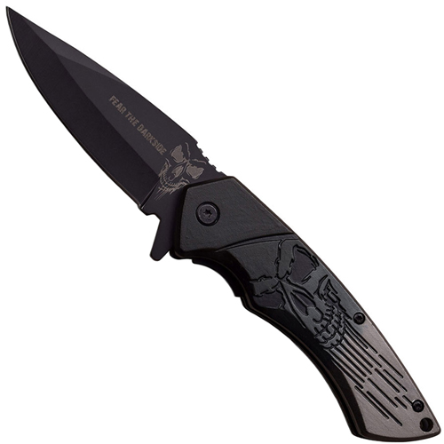 Dark Side Blades Grediant Dual Tone Handle Folding Knife