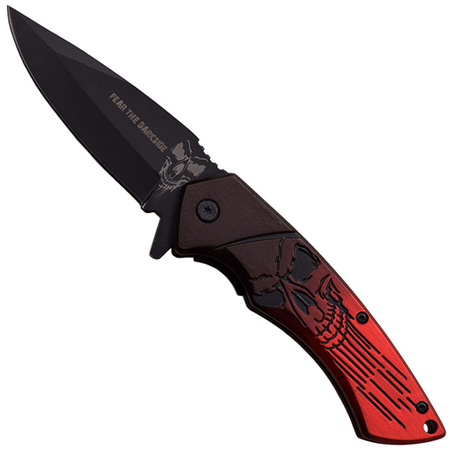 Dark Side Blades Grediant Dual Tone Handle Folding Knife