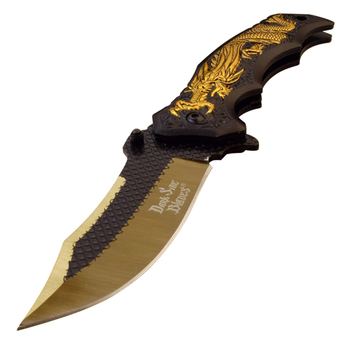 Dark Side Blades 3Cr13 Steel Plain Edge Folding Knife