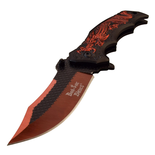 Dark Side Blades 3Cr13 Steel Plain Edge Folding Knife