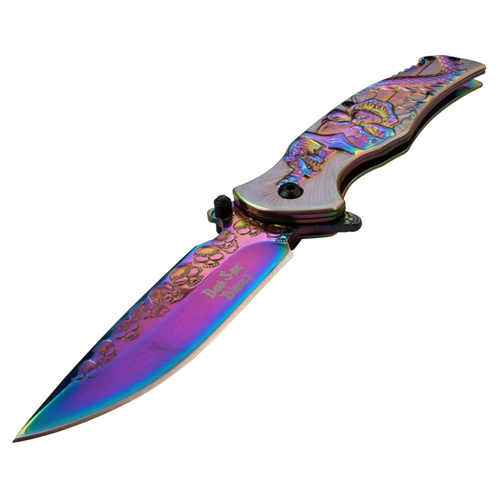 Dark Side Blades Tinite Coated Folding Blade Knife