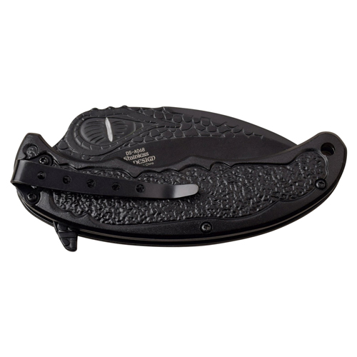 Dark Side Blades Dragon Art Aluminum Handle Folding Knife