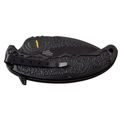 Dark Side Blades Dragon Art Aluminum Handle Folding Knife