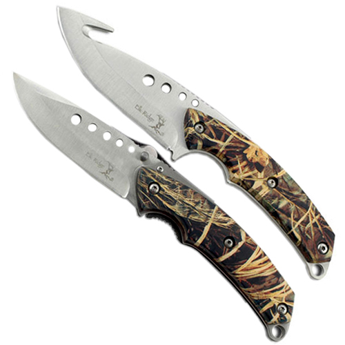 Elk Ridge Hunting Knife Set with Lanyard Hole