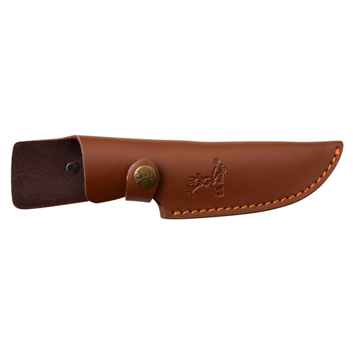 Elk Ridge Wood Handle Fixed Blade Knife w/ Leather Sheath