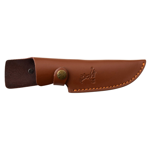 Elk Ridge Wood Handle Fixed Blade Knife w/ Leather Sheath