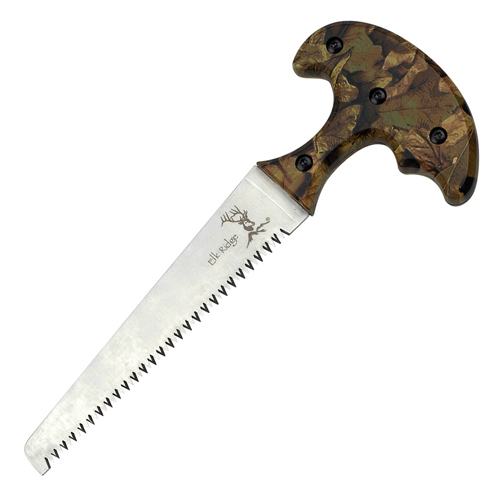 Elk Ridge Camo Coated Nylon Fiber Handle Hunting Knife 3 Piece Set
