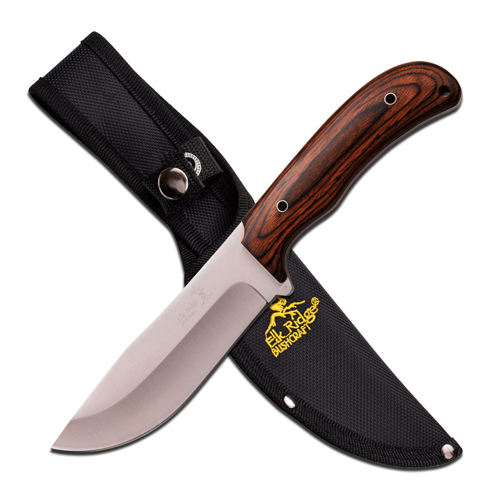 ELK Ridge ER-543 Satin Blade/Pakkawood Handle Fixed Knife