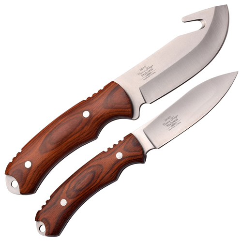 Elk Ridge ER-927BN Fixed Blade 2 Pcs Knife Set w/ Nylon Sheath