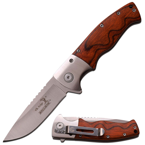 Elk Ridge Wooden Handle Folding Knife