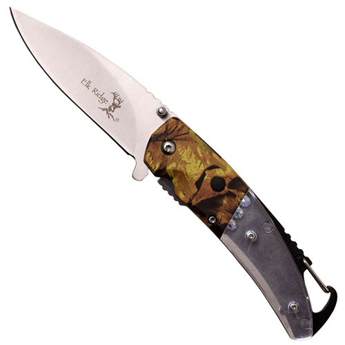 Elk Ridge Nylon Fiber Handle w/ Bulb LED Folding Knife
