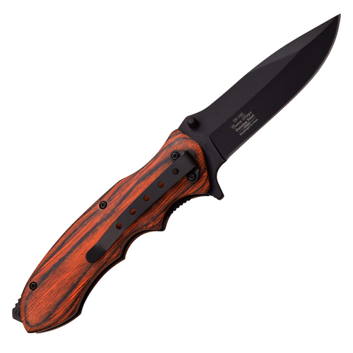 Elk Ridge ER-A160 Pakkawood Handle Folding Knife