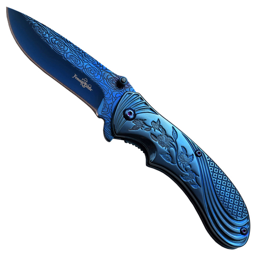 Femme Fatale Ti-Coated Handle Folding Knife