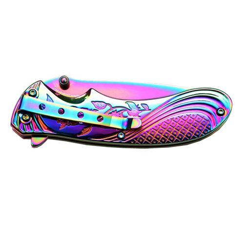 Femme Fatale Ti-Coated Handle Folding Knife