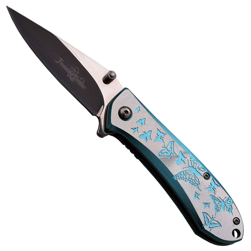 Femme Fatale A010LB Aluminum Handle Folding Knife