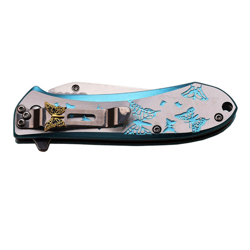 Femme Fatale A010LB Aluminum Handle Folding Knife