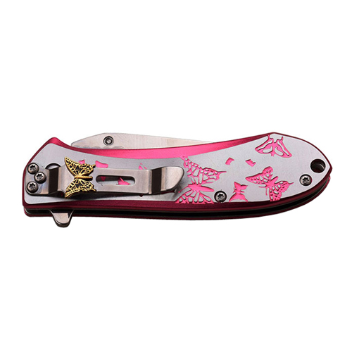 Femme Fatale A010LB Aluminum Handle Folding Knife