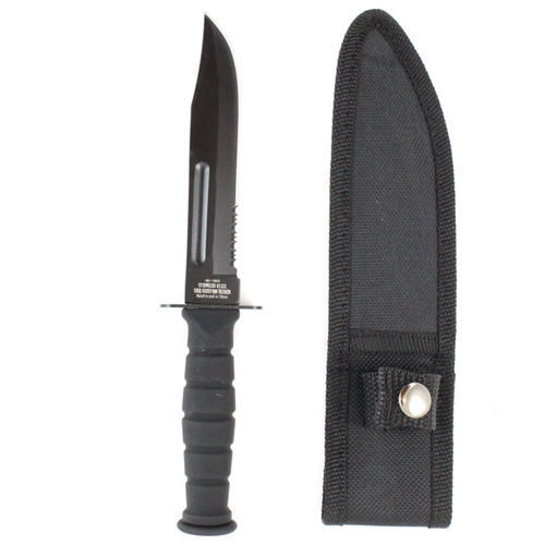 Survivor Fixed Blade Knife Serrated Edge
