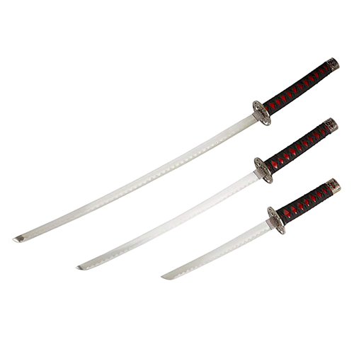 JS-697 Samurai Sword 3 Pcs Set with Display Stand