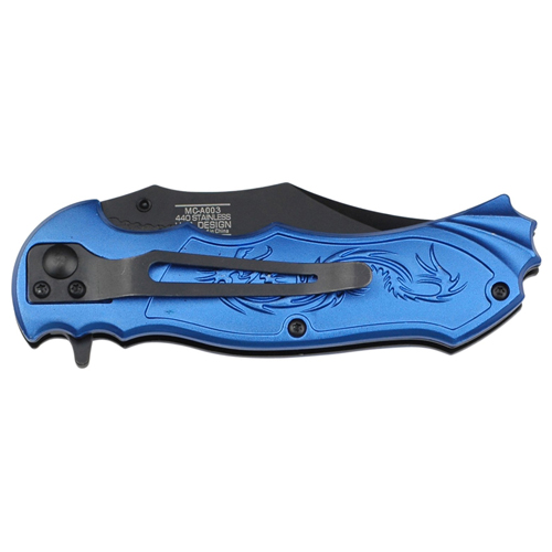 Masters Collection Lasered Dragon Folding Knife