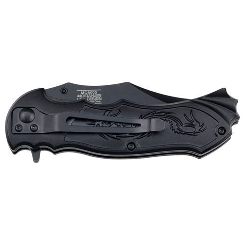Masters Collection Lasered Dragon Folding Knife