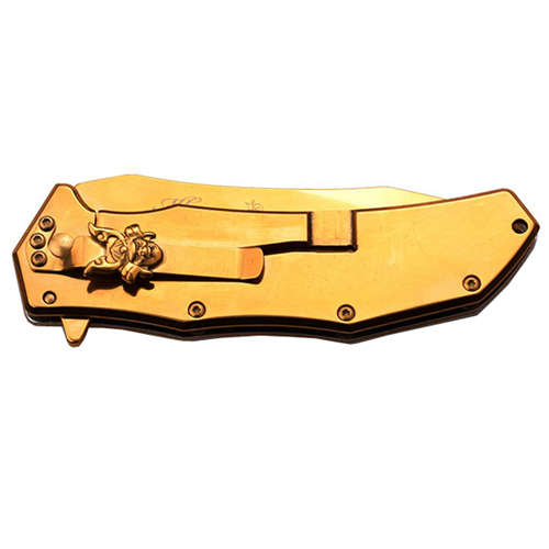 Master Collection Laser Etch Blade 4.75 Inch Closed Folding Knife