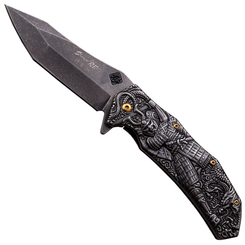 Master Collection Laser Etch Blade 4.75 Inch Closed Folding Knife