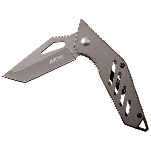 MTech USA Grey Tinite Coated Folding Knife