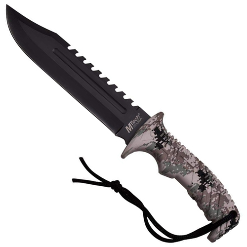 M-Tech USA Digital Camo Nylon Fiber Handle Fixed Blade Knife